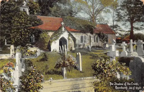 B057 England Kreuzschatten Bonchurch Isle of Wight 1909 Postkarte