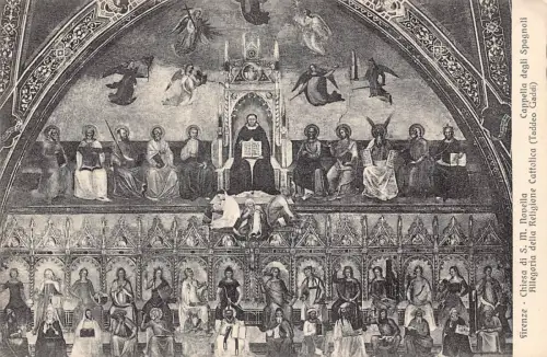 C083 Italien Firenze Chiesa di S.M. Novella Vintage Postkarte