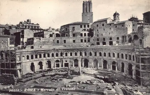 C082 Italien Roma Mercato di Traiano Vintage Postkarte