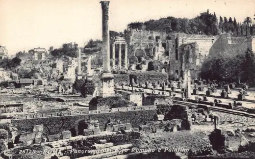 C082 Italien Roma Pfalz Vintage Postkarte