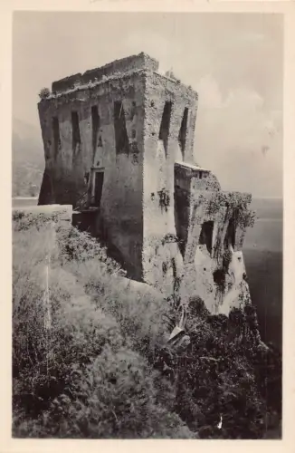 C084 Italien Amalfi Antico Castello Saraceno RPPC Vintage Postkarte