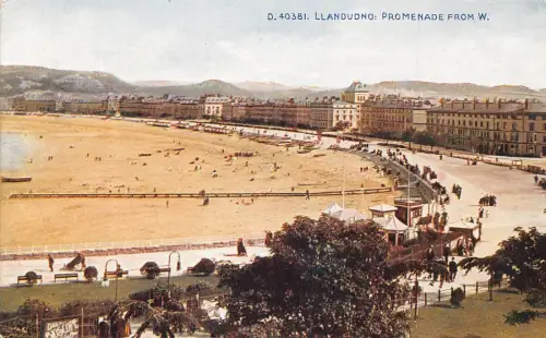 A788 Wales Llandudno Promenade from West Vintage Postkarte