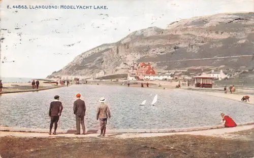 A788 Wales Llandudno Modell Yacht See 1912 Vintage Postkarte