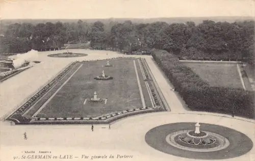 Frankreich St Germain en Laye Gesamtansicht der Gärten Vintage Postkarte