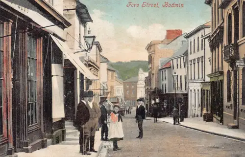 A788 England Fore Street Bodmin Vintage Postkarte