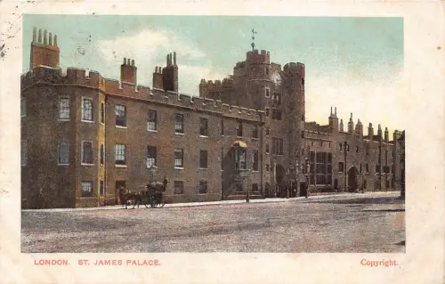 A788 England St James Palace London Vintage Postkarte