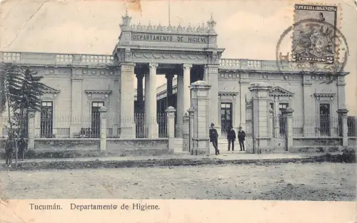 L355 Argentinien 1908 Tucuman Departamento de Higiene Vintage Postkarte