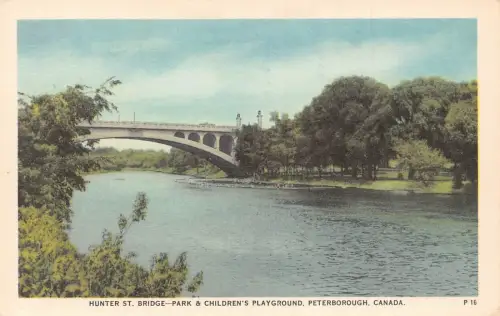 B205 Kanada Peterborough Hunter St Bridge Park & Kinderspielplatz Postkarte