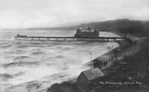 A790 Wales Colwyn Bay Promenade Vintage Postkarte