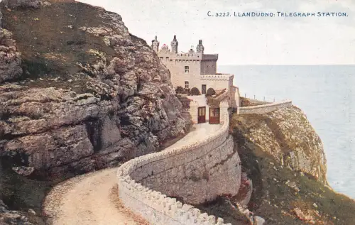 A790 Wales Llandudno Telegraph Station Vintage Postkarte