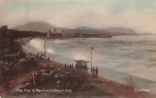 A790 Wales Colwyn Bay The Pier and Pavilion Vintage Postkarte