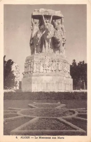 B202 Algerien Denkmal aux Morts Vintage Postkarte