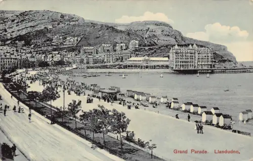 A790 Wales Grand Parade Llandudno Vintage Postkarte