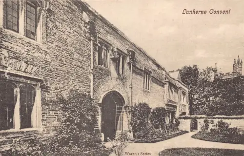 A791 England Lanherne Kloster Vintage Postkarte