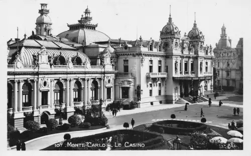 L117 Monaco Monte-Carlo The Casino RPPC Vintage Postkarte