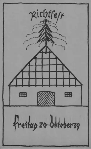 L115 Deutschland Richtfest 1939 Postkarte