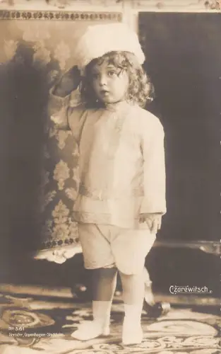 L115 Russland Royalty Tsarevich Alexej Nikolaevich Vintage Postkarte