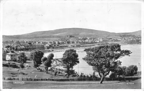 England 1949 Swanage General View Vintage Postkarte