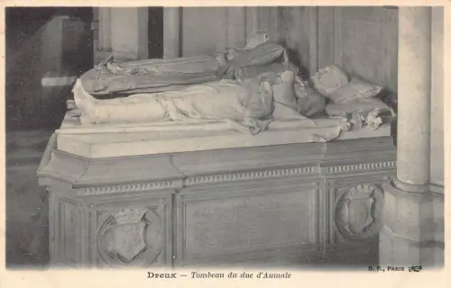 Frankreich Dreux Tombeau du du duc d'Aumale Grab Vintage Postkarte