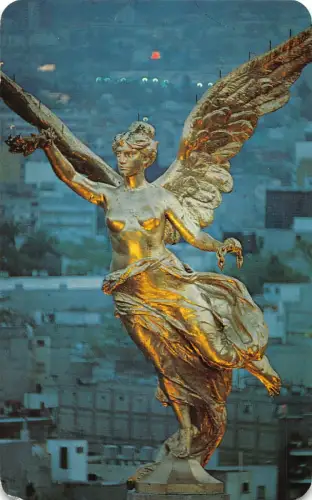 B188 Mexiko Nahaufnahme des Engels der Unabhängigkeit Mexiko-Stadt Postkarte