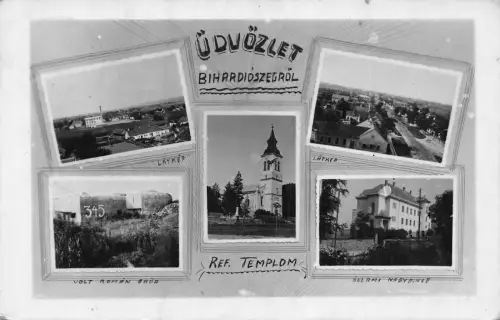 L518 Rumänien Bihor Bihardiószeg Diosig 1943 RPPC Vintage Postkarte