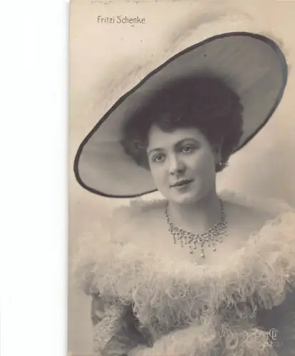 B193 Deutsche Schauspielerin 1909 Fritzi Schenke Portait alte Postkarte