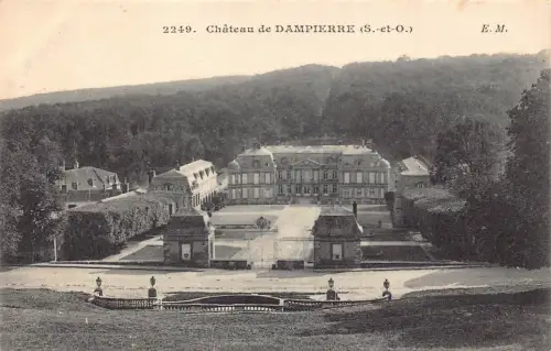 Frankreich Schloss Chateau de Dampierre Vintage Postkarte