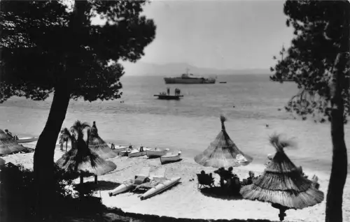 A794 Spanien 1962 Mallorca Formentor Playa Strandboote RPPC Vintage Postkarte