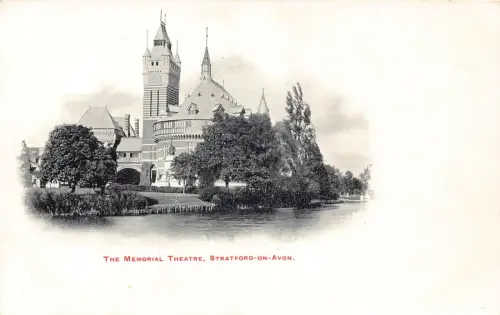 A921 England Memorial Theatre Stratford-upon-Avon Postkarte