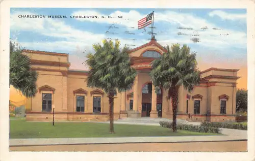 A988 USA 1936 South Carolina Charleston Charleston Museum Postkarte