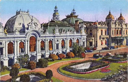 A802 Monaco Monte Carlo Casino Vintage Postkarte