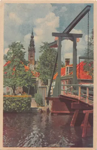 A802 Niederlande Edam Kwakelbrug Brücke Vintage Postkarte