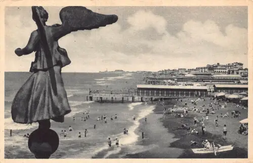 A924 Italien Lido di Roma Spiaggia Stabilimento Roma Strand Vintage Postkarte