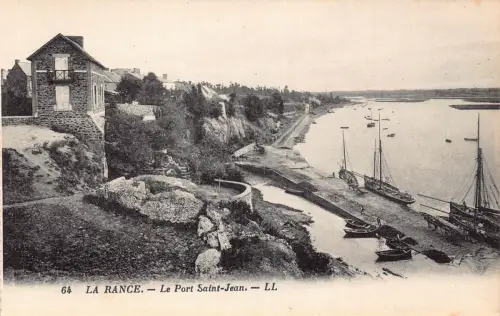 C072 Frankreich La Rance Le Port Saint Jean Vintage Postkarte