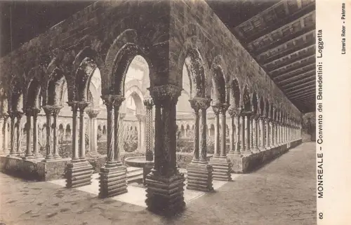 A804 Italien Monreale Convento Benedettini Loggetta Postkarte