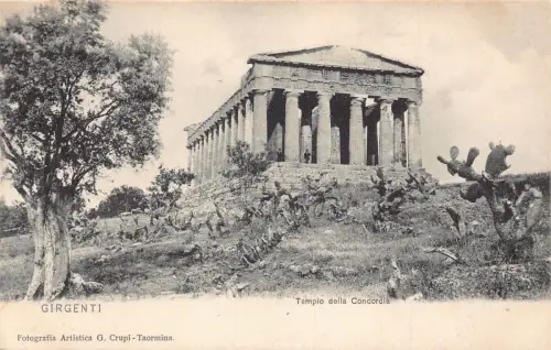 A804 Italien Girgenti Tempio della Concordia Tempel Postkarte