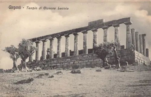 A804 Italien Girgenti Tempio di Giunone Lacinia Tempel Postkarte