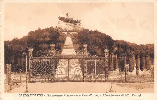 A806 Italien Castelfidardo Monumento Nazionale Cancello Allori Vintage Postkarte