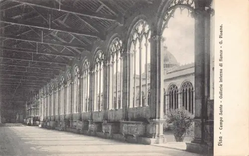 A805 Italien Pisa Campo Santo Galleria interna di Fianco G Pisano Postkarte