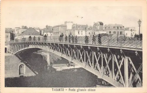 A805 Italien Tarent Ponte Girevole Klausenbrücke Vintage Postkarte