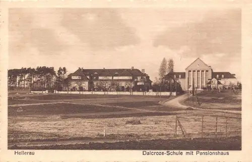 L115 Deutschland Hellerau Dalcroze-Schule mit Pensionshaus Postkarte