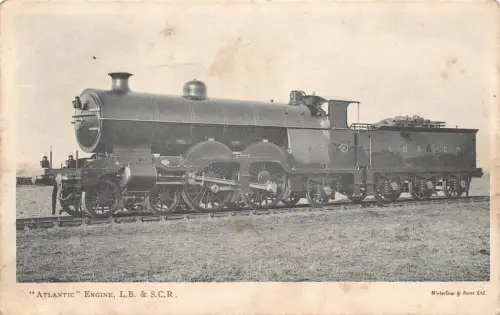 A926 Dampflokomotive Atlantic Engine LB&SCR Vintage Postkarte
