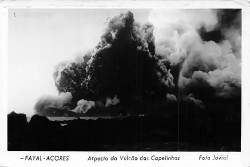 A927 Portugal Fayal Acores Aspecto do Vulcao Capelinhos Vulcano RPPC Postkarte