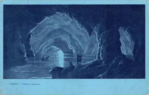 A807 Italien 1912 Capri Grotta Azzurra Höhle Vintage Postkarte