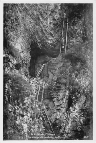 A191 Schweiz Les Echelles d'Albinen Umgebung Loueche Les Bains Postkarte