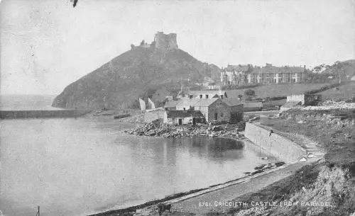A953 Wales 1920 Criccieth Castle von Parade Vintage Postkarte
