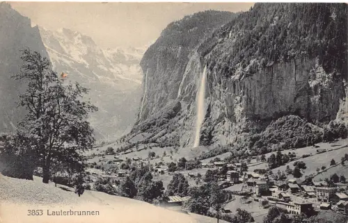 A961 Schweiz Lauterbrunnen Vintage Postkarte