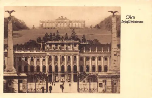 A808 Österreich 1938 Wien Wien Schloss Schönbrunn Vintage Postkarte
