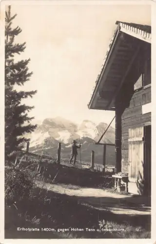 A192 Österreich Erlhofplatte Hohen Tenn u Imbachhorn Bergsteiger Vintage Postkarte
