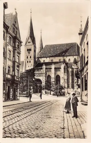 L123 Deutschland Augsburger Domkirche RPPC Vintage Postkarte